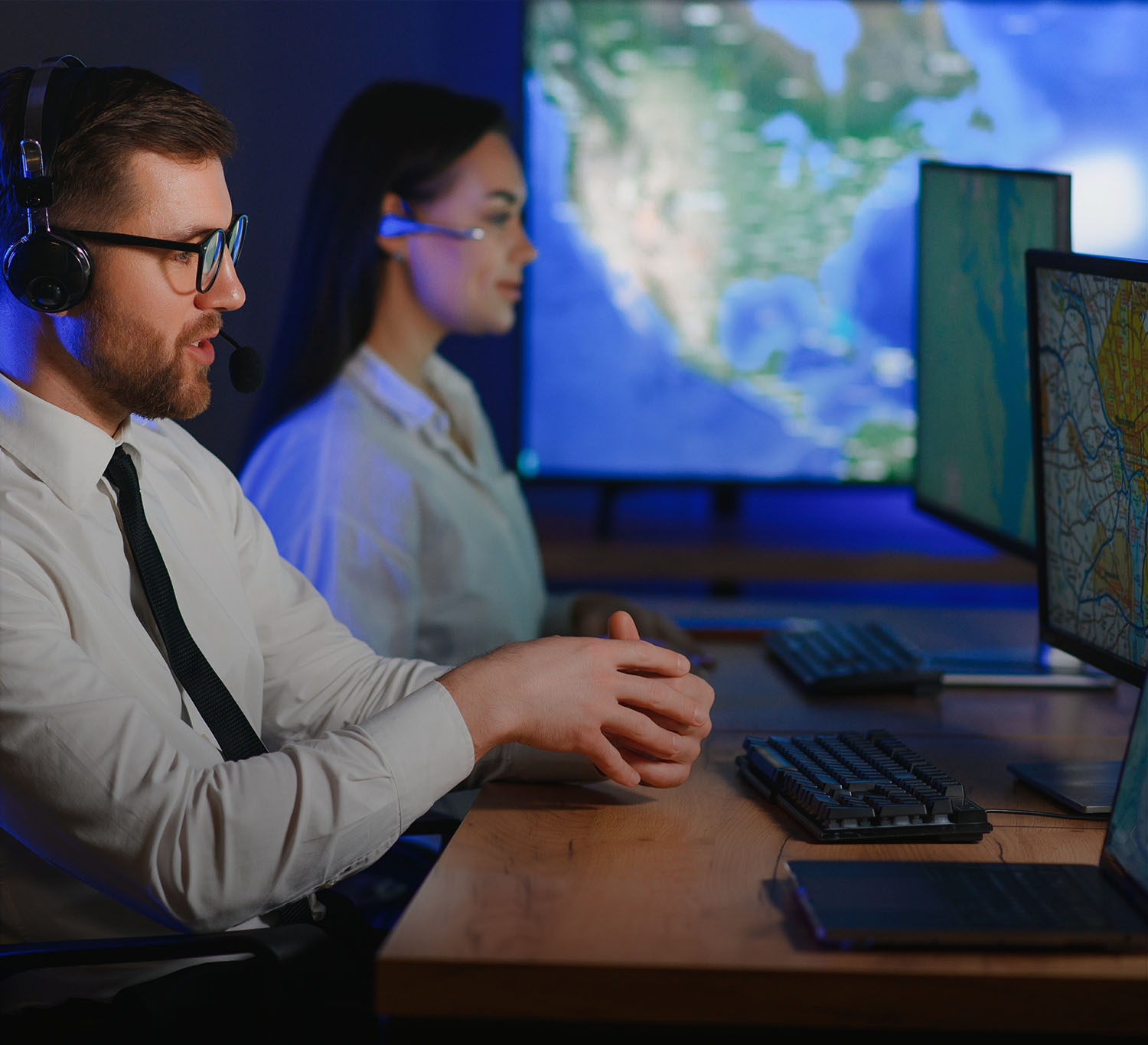 Control center visibility for 24_7 monitoring of service delivery and disruptions